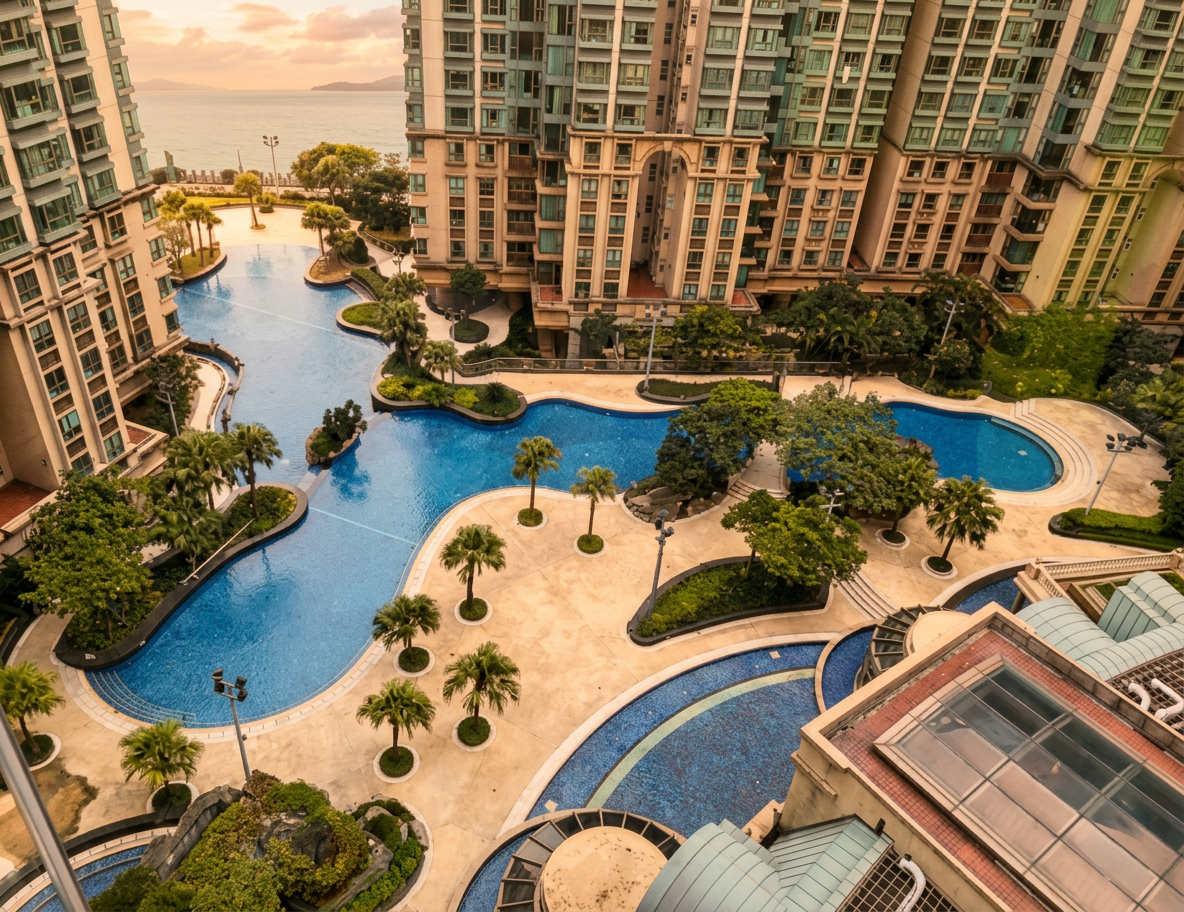 海逸豪園會所設施全面巡禮:園林泳池與網球場等頂級標配